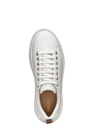 Geox Women's White Spherica Ecub-2 Lace-Up Leather Sneaker | Derimod Geox Women's White Spherica Ecub-2 Lace-Up Leather Sneaker | Derimod