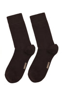 Men's Brown Bamboo Long Socks | Derimod Men's Brown Bamboo Long Socks | Derimod
