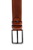 Men's Tan Leather Casual Belt | Derimod Men's Tan Leather Casual Belt | Derimod
