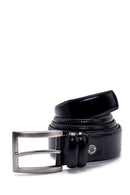 Men's Black Leather Belt | Derimod Men's Black Leather Belt | Derimod