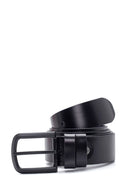 Men's Black Leather Belt | Derimod Men's Black Leather Belt | Derimod
