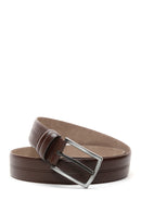 Men's Brown Leather Belt | Derimod Men's Brown Leather Belt | Derimod