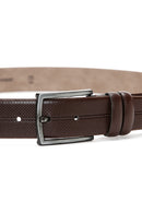 Men's Brown Leather Belt | Derimod Men's Brown Leather Belt | Derimod