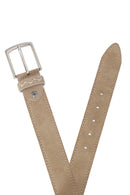 Male Beige Suede Belt | Derimod Male Beige Suede Belt | Derimod