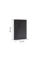 Men's Black Leather Card Holder | Derimod Men's Black Leather Card Holder | Derimod