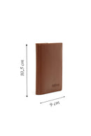 Men's Tan Leather Card Holder | Derimod Men's Tan Leather Card Holder | Derimod