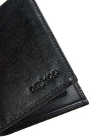 Men's Black Leather Card Holder | Derimod Men's Black Leather Card Holder | Derimod