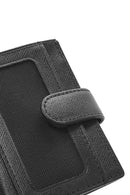 Men's Black Leather Card Holder | Derimod Men's Black Leather Card Holder | Derimod