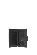 Men's Black Leather Card Holder | Derimod Men's Black Leather Card Holder | Derimod