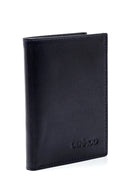 Men's Navy Blue Leather Card Holder | Derimod Men's Navy Blue Leather Card Holder | Derimod