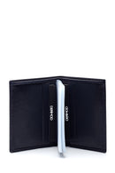 Men's Navy Blue Leather Card Holder | Derimod Men's Navy Blue Leather Card Holder | Derimod