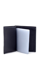Men's Navy Blue Leather Card Holder | Derimod Men's Navy Blue Leather Card Holder | Derimod