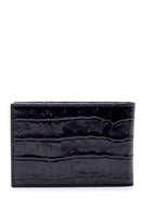 Men's Leather Crocodile Patterned Wallet | Derimod Men's Leather Crocodile Patterned Wallet | Derimod