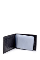 Men's Leather Crocodile Patterned Wallet | Derimod Men's Leather Crocodile Patterned Wallet | Derimod