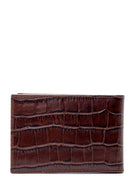 Men's Leather Crocodile Patterned Wallet | Derimod Men's Leather Crocodile Patterned Wallet | Derimod