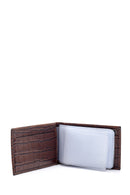 Men's Leather Crocodile Patterned Wallet | Derimod Men's Leather Crocodile Patterned Wallet | Derimod