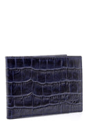 Men's Leather Crocodile Patterned Wallet | Derimod Men's Leather Crocodile Patterned Wallet | Derimod