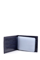 Men's Leather Crocodile Patterned Wallet | Derimod Men's Leather Crocodile Patterned Wallet | Derimod