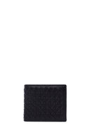 Men's Black Braided Leather Wallet | Derimod Men's Black Braided Leather Wallet | Derimod