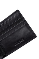 Men's Black Braided Leather Wallet | Derimod Men's Black Braided Leather Wallet | Derimod