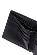 Men's Black Braided Leather Wallet | Derimod Men's Black Braided Leather Wallet | Derimod