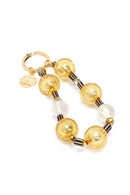 Women's Gold Beaded Metal Charm | Derimod Women's Gold Beaded Metal Charm | Derimod
