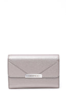 Women's Metallic Gray Wallet | Derimod Women's Metallic Gray Wallet | Derimod