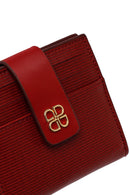 Woman Red Printed Cardholder | Derimod Woman Red Printed Cardholder | Derimod