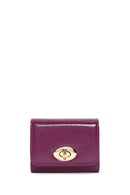 Women's Purple Patent Leather Wallet | Derimod Women's Purple Patent Leather Wallet | Derimod