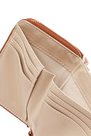 Woman Beige Printed Wallet | Derimod Woman Beige Printed Wallet | Derimod