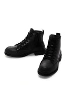 Camper Women's Black Pix Leather Boots | Derimod Camper Women's Black Pix Leather Boots | Derimod