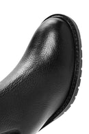 Women's Black Thick Heeled Leather Chelsea Boots | Derimod Women's Black Thick Heeled Leather Chelsea Boots | Derimod