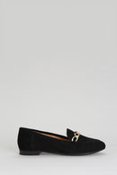 Women's Suede Shoes with Chain | Derimod Women's Suede Shoes with Chain | Derimod