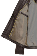 Morata Men's Brown Nubuck Leather Jacket | Derimod Morata Men's Brown Nubuck Leather Jacket | Derimod