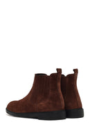 Men's Brown Suede Leather Chelsea Boot | Derimod Men's Brown Suede Leather Chelsea Boot | Derimod