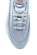 Women's Leather Suede High Sole Sneaker | Derimod Women's Leather Suede High Sole Sneaker | Derimod