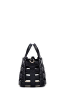Woman Black Long Strap Knitted Shoulder Bag | Derimod Woman Black Long Strap Knitted Shoulder Bag | Derimod