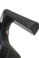 Woman Black Platform Thick High-Heeled Sandals | Derimod Woman Black Platform Thick High-Heeled Sandals | Derimod