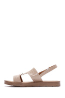 Women's Beige Ankle Strap Sandals | Derimod Women's Beige Ankle Strap Sandals | Derimod
