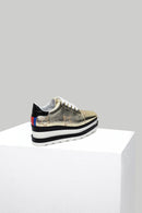 High-Sole Women's Leather Sneaker | Derimod High-Sole Women's Leather Sneaker | Derimod