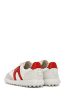 Camper Women's White Pelotas XLite Lace-Up Leather Sneaker | Derimod Camper Women's White Pelotas XLite Lace-Up Leather Sneaker | Derimod