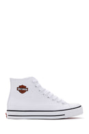 Harley Davidson Kadın Beyaz Pittsburgh Bilekli Sneaker | Derimod Harley Davidson Kadın Beyaz Pittsburgh Bilekli Sneaker | Derimod