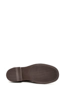 Women's Brown Chunky Heel Biker Leather Boots | Derimod Women's Brown Chunky Heel Biker Leather Boots | Derimod