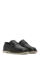 Men's Black Leather Casual Loafer | Derimod Men's Black Leather Casual Loafer | Derimod