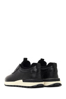 Men's Black Thick Sole Leather Casual Sneaker | Derimod Men's Black Thick Sole Leather Casual Sneaker | Derimod