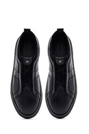 Erkek Siyah Deri Sneaker | Derimod Erkek Siyah Deri Sneaker | Derimod