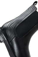 Women's Black Leather Zippered Chelsea Boots | Derimod Women's Black Leather Zippered Chelsea Boots | Derimod
