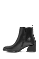 Kadın Siyah Fermuarlı Topuklu Bot | Derimod Kadın Siyah Fermuarlı Topuklu Bot | Derimod