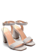 Women's Suede High Heel Sandals | Derimod Women's Suede High Heel Sandals | Derimod