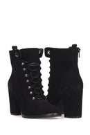 Women's Suede Lace-up Boots | Derimod Women's Suede Lace-up Boots | Derimod